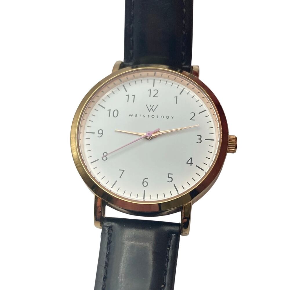 WRISTOLOGY Olivia Unisex Watch 38mm - New Battery - Adjustable Band Rose Gold